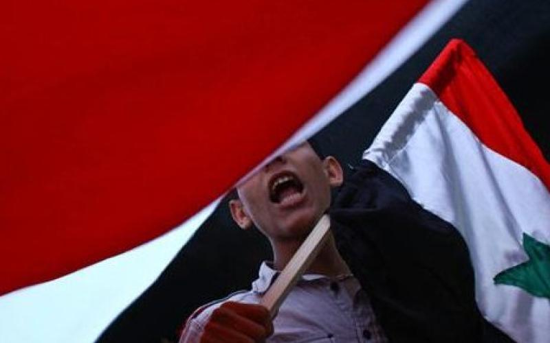 اعتصام أمام السفارة السورية رفضا للعقوبات