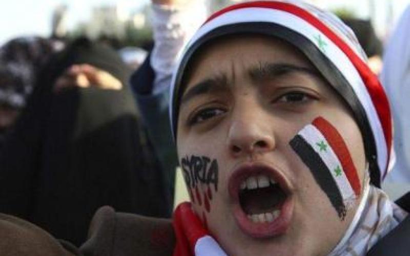 اعتصام تضامني مع الجيش السوري الحر أمام السفارة