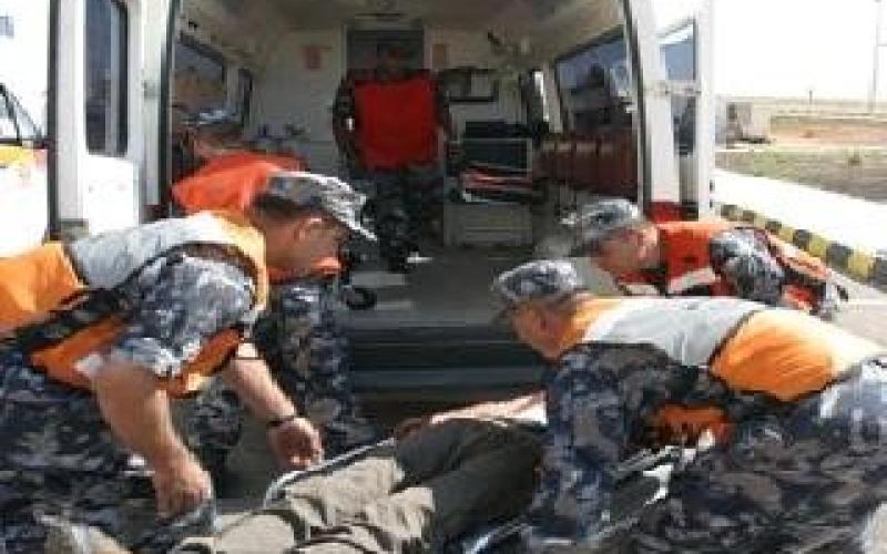 12 مصابا في حادث تدهور باص