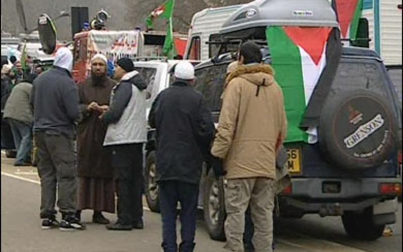 قافلة حق العودة المتجهة إلى غزة تغادر إلى العقبة