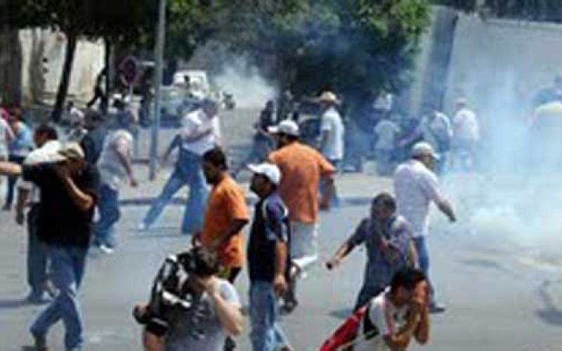 الشرطة التونسية تستخدم المطاطي لتفريق متظاهرين بسيدي بوزيد