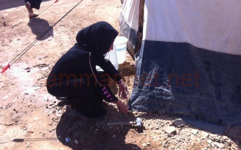 سيرة موظفة بنك تحولت الى لاجئة في الزعتري 