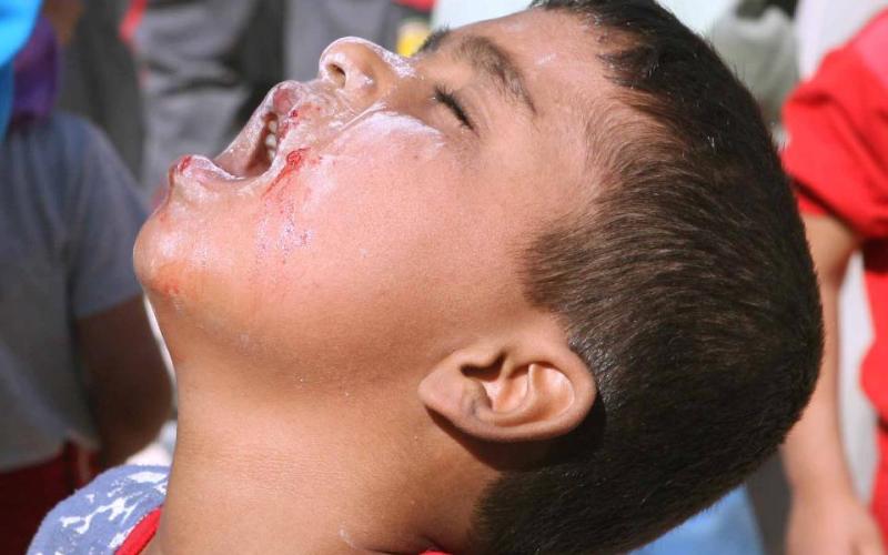 لاجئ سوري في مخيم الزعتري- عدسة حسن التميمي/ فيسبوك 