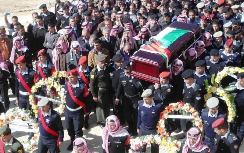 تشييع جثمان الملازم السعيدات
