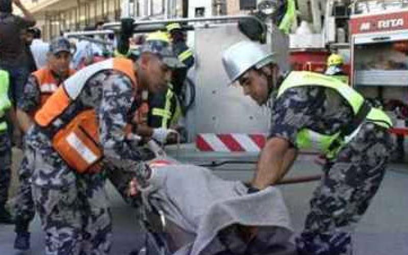 القطرانة: 9 إصابات بحادث تصادم