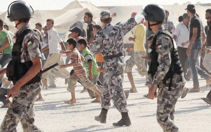 اصابة لاجئ بإعمال شغب بالزعتري 