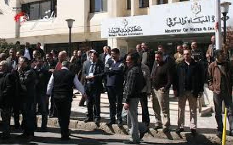 معتصمو المياه يلوحون بقطعها عن المملكة 