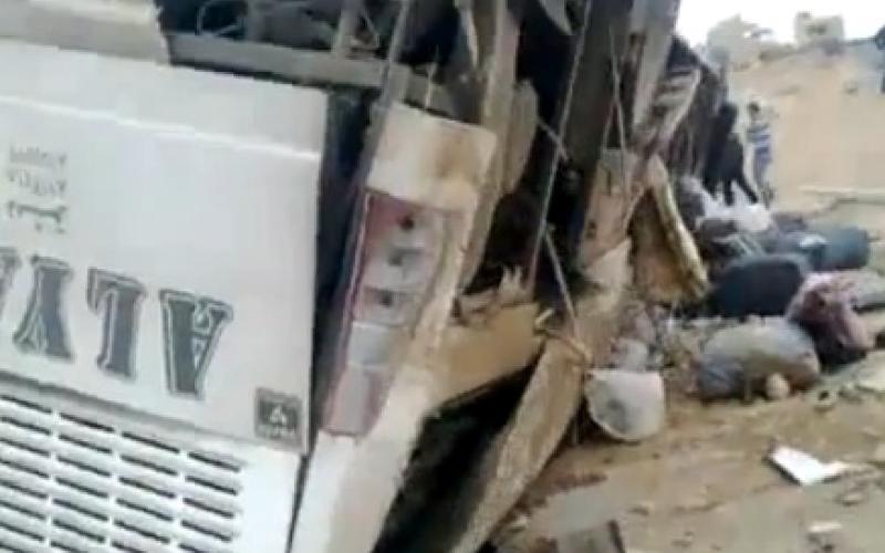 العدسية: وفاة 16 معتمرا فلسطينيا بحادث سير