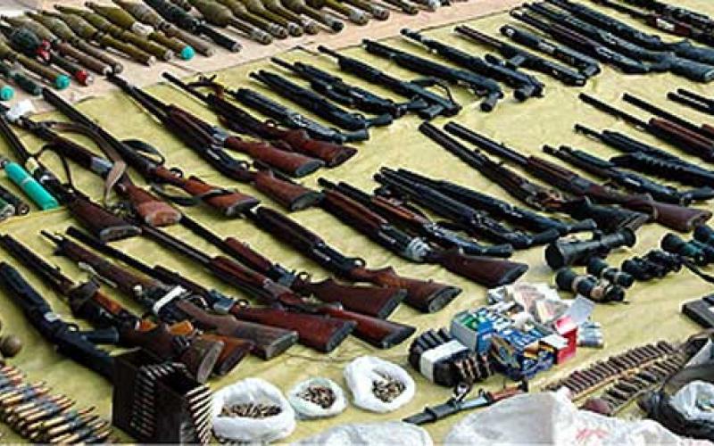 احباط تهريب 200 قطع سلاح قادمة من العراق 