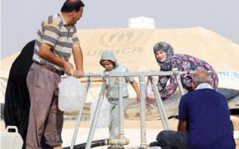 منظمات دولية: استنزاف مياه الأردن بسبب تدفق اللاجئين السوريين