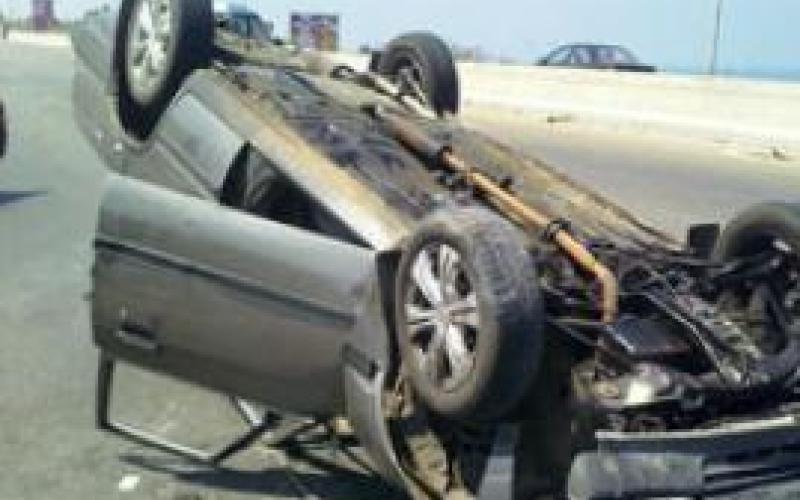 طريق المطار: 8 إصابات اثر حادث تدهور 
