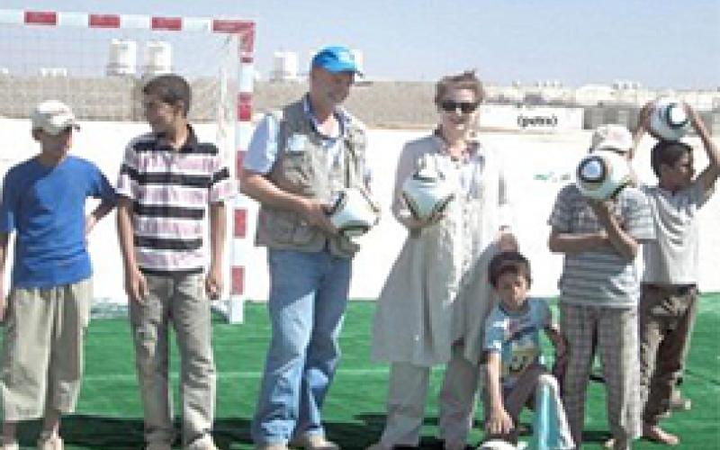 نهائيات بطولة السلام لكرة القدم في مخيم الزعتري