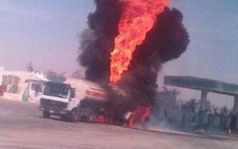 العقبة: إخماد حريق 3 صهاريج نفط 