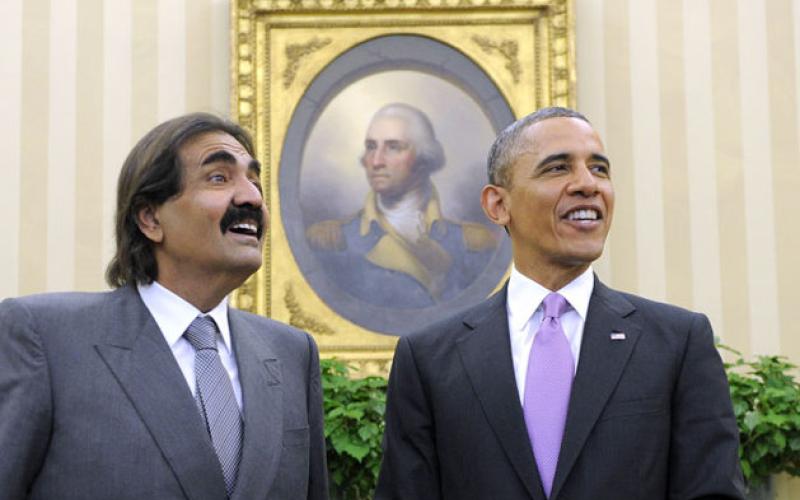 أمير قطر يجدد دعوته للنظام السوري لـ "ترك السلطة" وأوباما يشدد على ضرورة وقف "المجزرة"