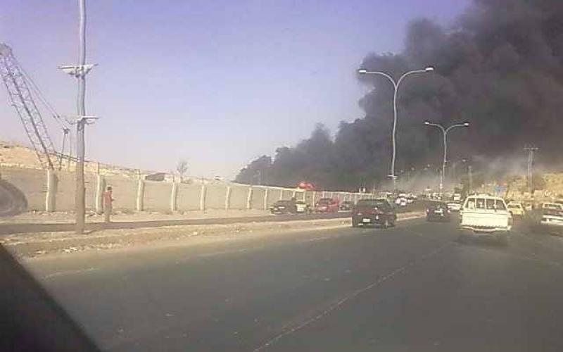 إخماد حريق بصهريج نفط في الهاشمية 