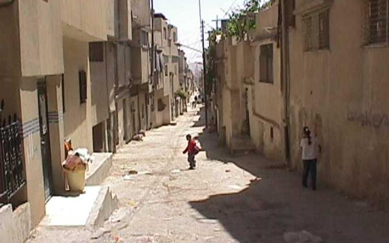 إضراب خلال اعتصام في مخيّم غزة
