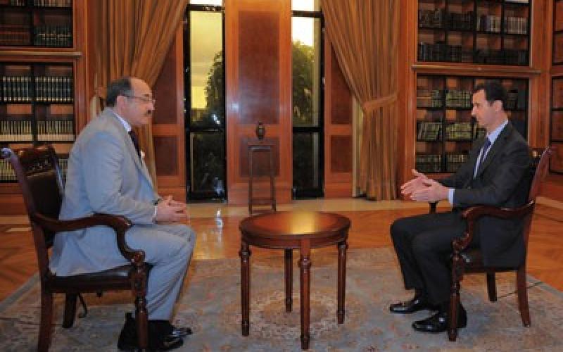 الأسد: الأردن دخل على خط دعم المسلحين منذ عام