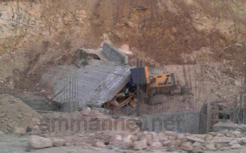 انهيار في أحد الإنشاءات بالفحيص