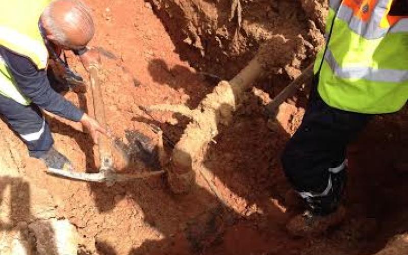 ضبط اعتداءات على خطوط مياه رئيسية