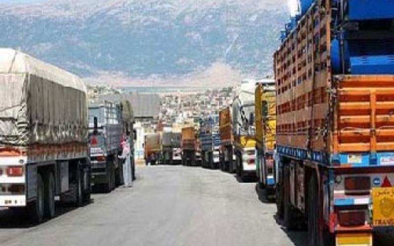 تصدير 307 طن خضار لسوريا