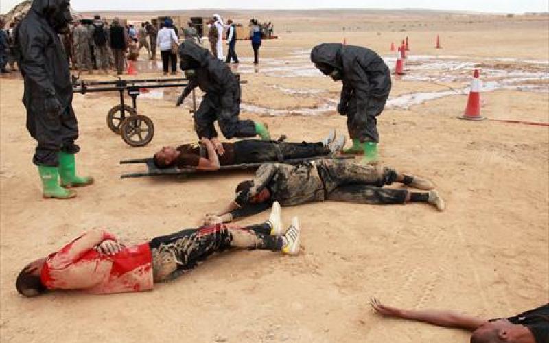 تمرين على التعامل مع الاصابات الجماعية ضمن مناورة "الاسد المتأهب"