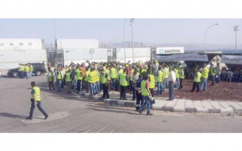 فشل حل أزمة إضراب العاملين في ميناء حاويات العقبة
