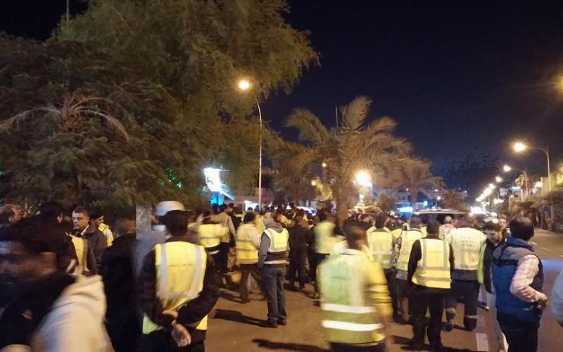 عودة اعتصام عمّال شركة حاويات العقبة- تصوير اللجنة النقابية للعاملين في الحاويات