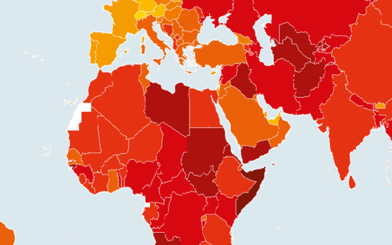 الأردن 55 عالمياً على مؤشر الفساد 