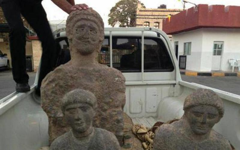 الرصيفة: احباط محاولة بيع تمثال أثري