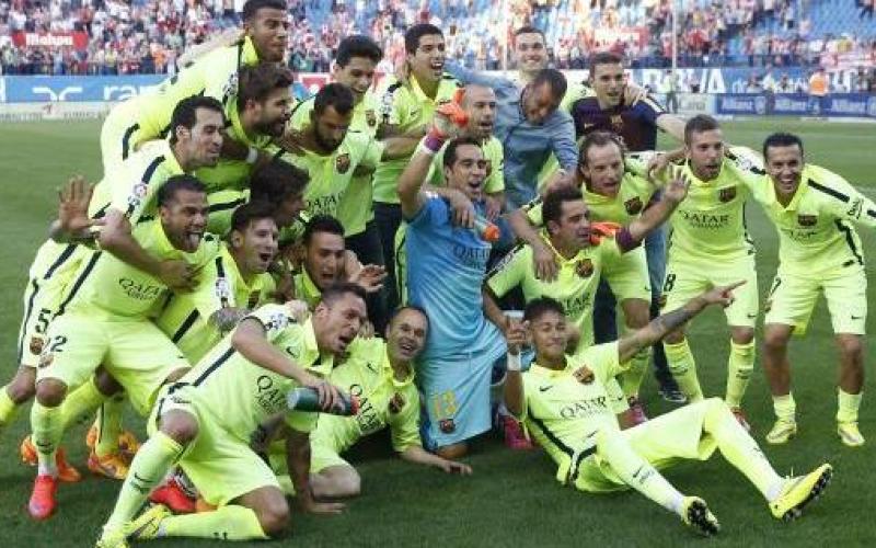 برشلونة يتوج بالليغا في عقر أتلاتيكو مدريد