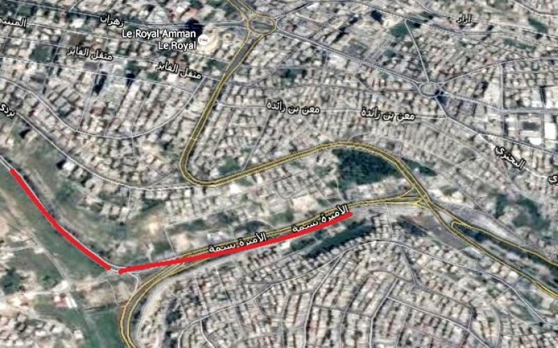 إعادة إنشاء شارع الأميرة بسمة ضمن "الباص السريع"