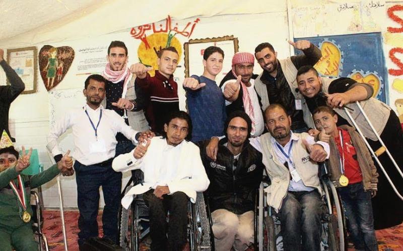 فعالية كلنا في مخيم الزعتري" لفرقة سوريا الغد الفنية/ تصوير فراس اللباد