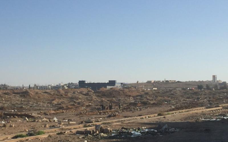 ازالة خيام "النوَر" في الزرقاء الجديدة