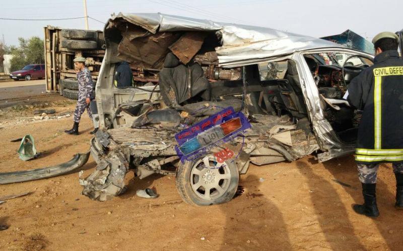 7 وفيات بحادث تصادم في المفرق