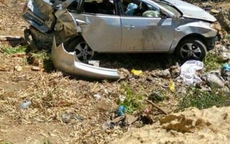 10 إصابات بحادث على نزول صافوط