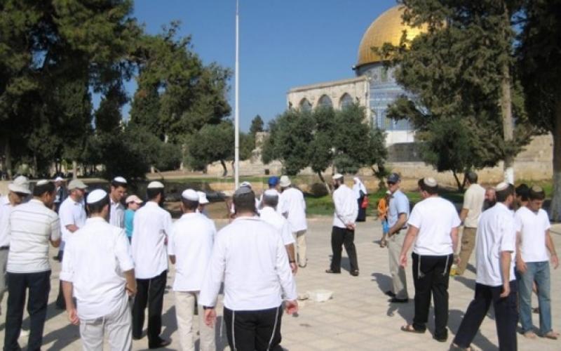 عشرات المستوطنين يقتحمون باحات الأقصى