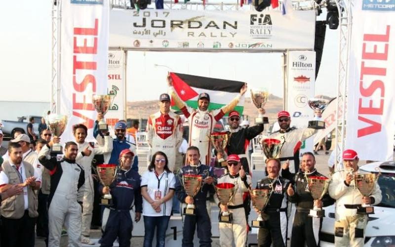 القطري ناصر العطية بطلاً لرالي الأردن 2017