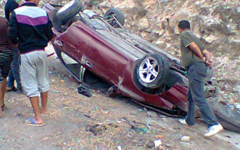 4 إصابات بحادث تدهور بالهاشمية