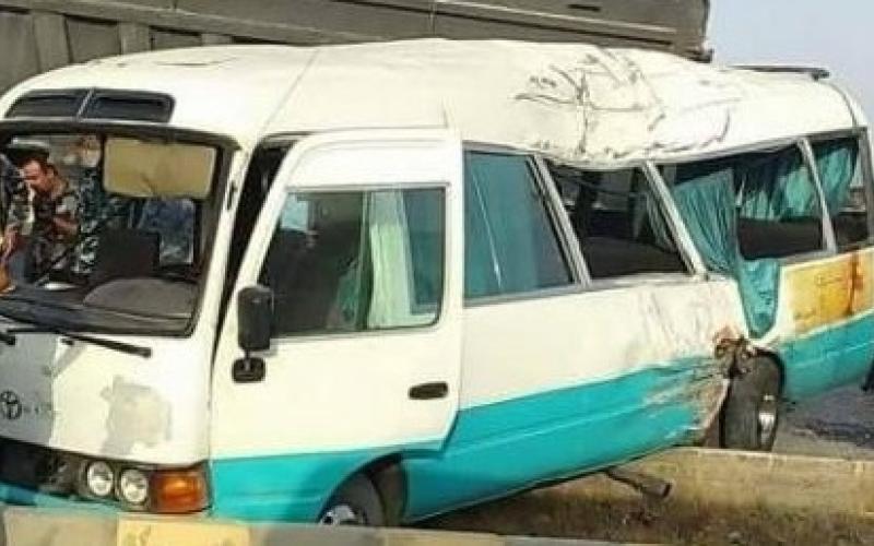 عجلون: 15 إصابة بحادث تصادم