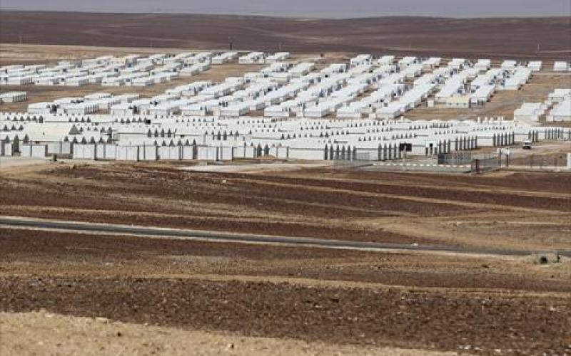 محطة طاقة شمسية في مخيم الأزرق