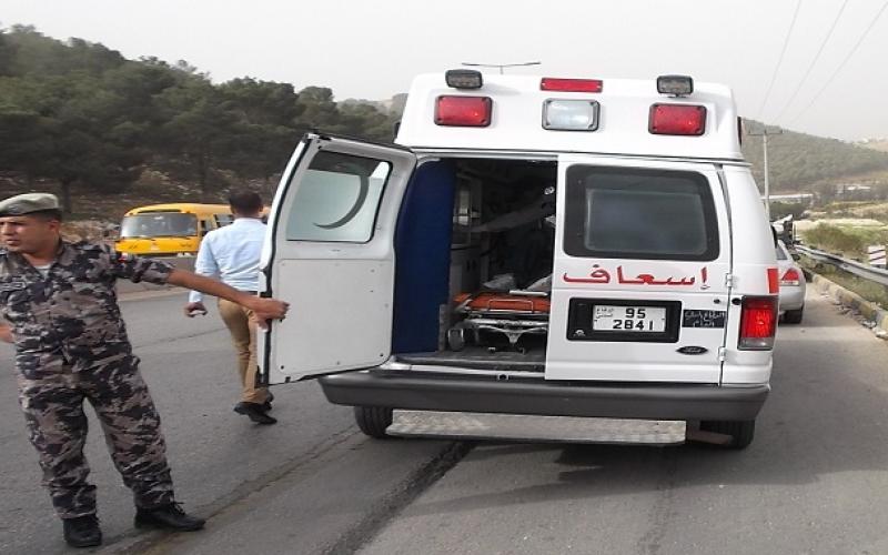 جرش: 7إصابات بحادث تصادم