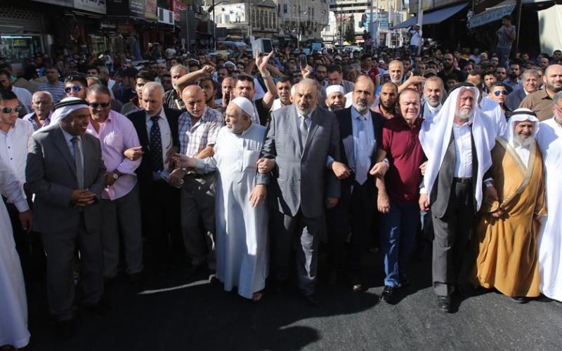 مسيرة نصرة للأقصى بوسط البلد