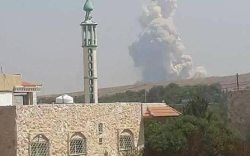 انفجار في الأراضي السورية يهز المباني في الرمثا