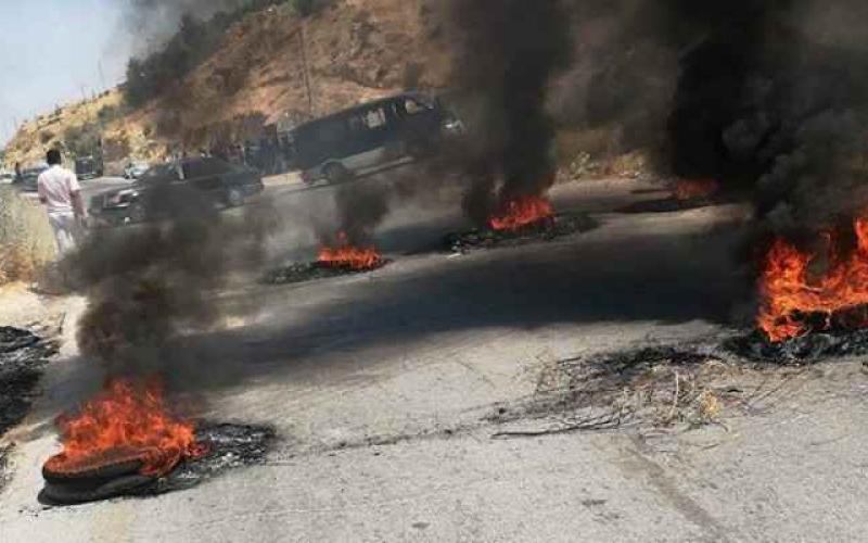 احتجاجات على نتائج الانتخابات في الكرك واربد