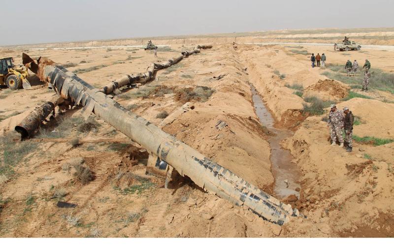 احباط مخطط ارهابي من خلال انبوب النفط القديم