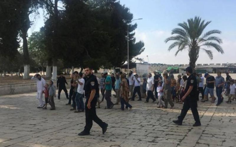 مئات المستوطنين يقتحمون الأقصى ودعوات لـ"النفير" (شاهد)