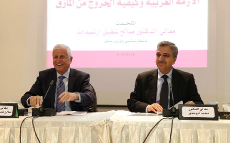 ارشيدات: لا بد من مصالحة قبل إعادة تشكيل النظام العربي وإيجاد مؤسسة لحفظ الأمن والاستقرار