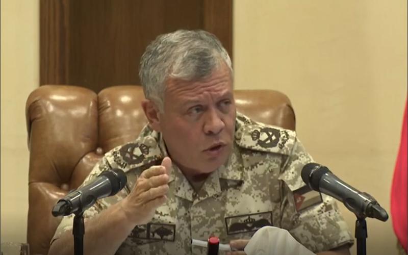 الملك: مستقبل فلسطين خط أحمر