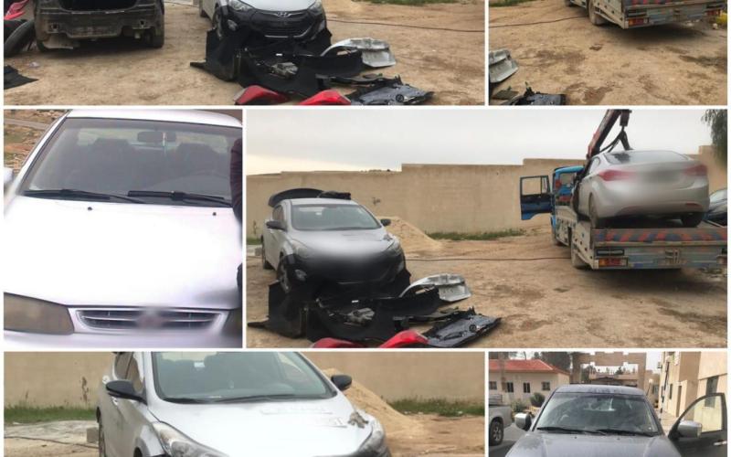 استعادة 8 مركبات تمت سرقتها والقبض على 7 من المتورطين بها
