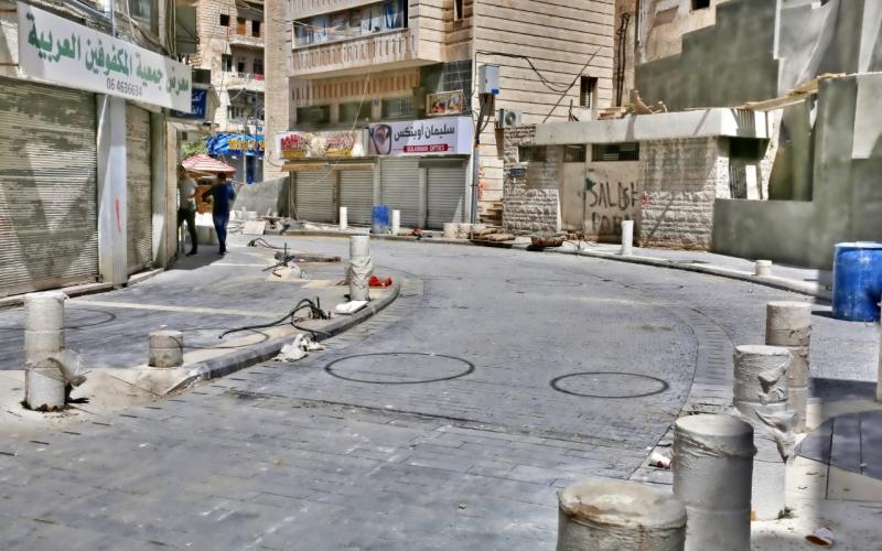 الأمانة تضع اللمسات النهائية على مشروع تطوير شارع الملك غازي وسط البلد